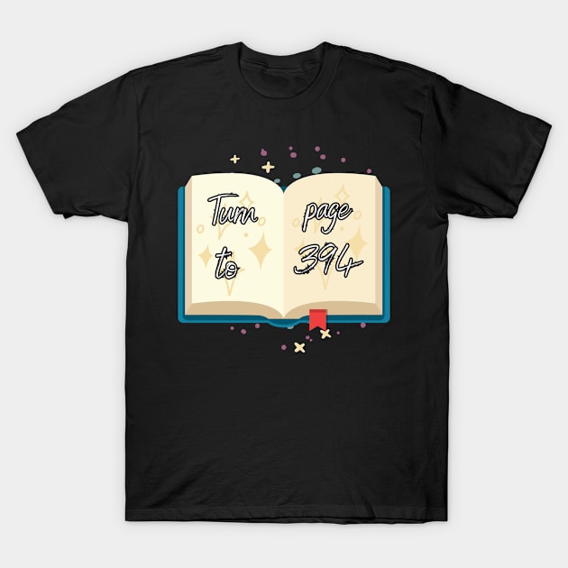 Turn to page... T-Shirt by Zero Pixel